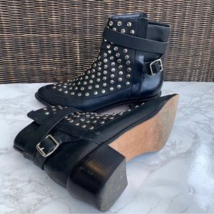 Loeffler Randall Studded Accents Combat Boots